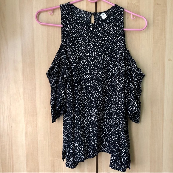 2/$25 BP Nordstrom Off Shoulder Printed Top Blouse - Picture 3 of 9